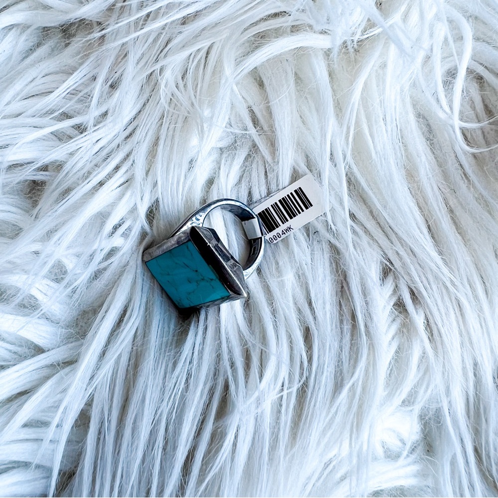Rectangle Turquoise Ring 5 - image 3